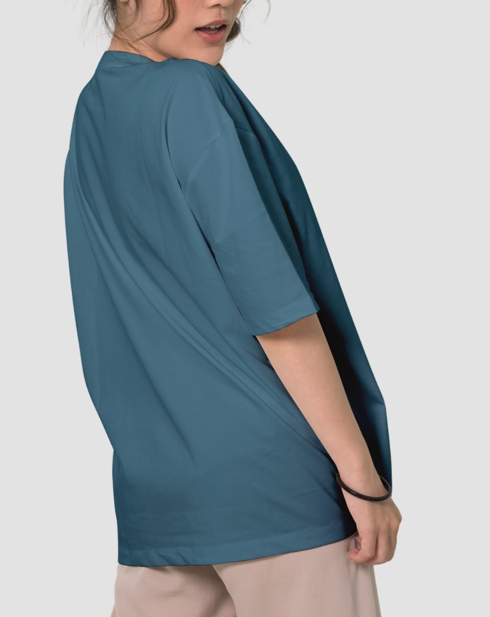 Oversized Short Sleeve Tee | Unisex Teal Blue