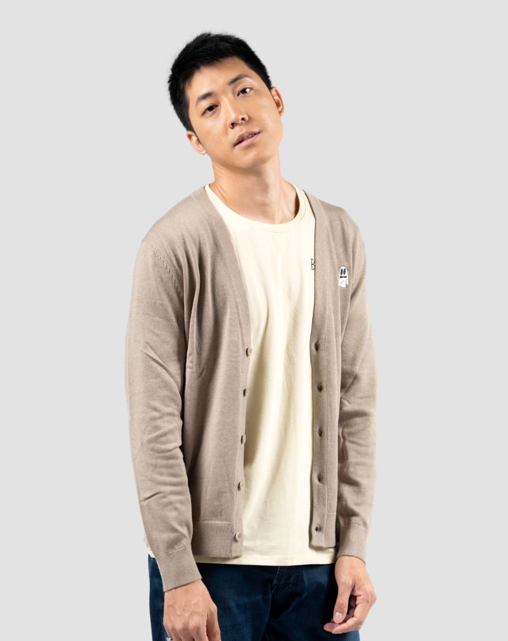Ghosts Are Real | Men Cardigan Bright