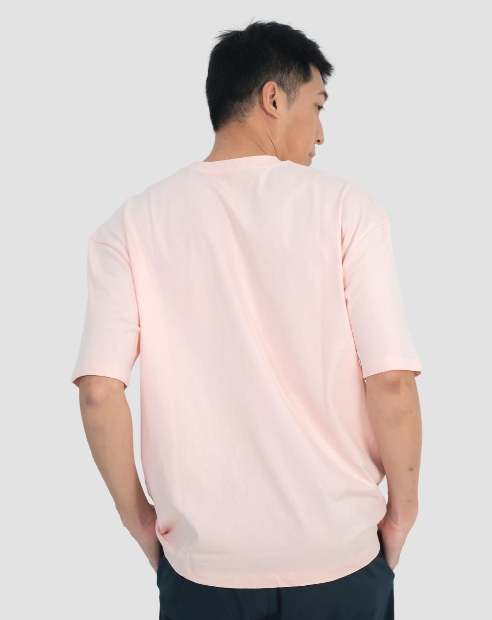 Oversized Short Sleeve Tee | Unisex Light Pink